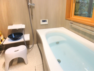 Bathtub with a hot water circulation system